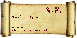 Morár Ugor névjegykártya